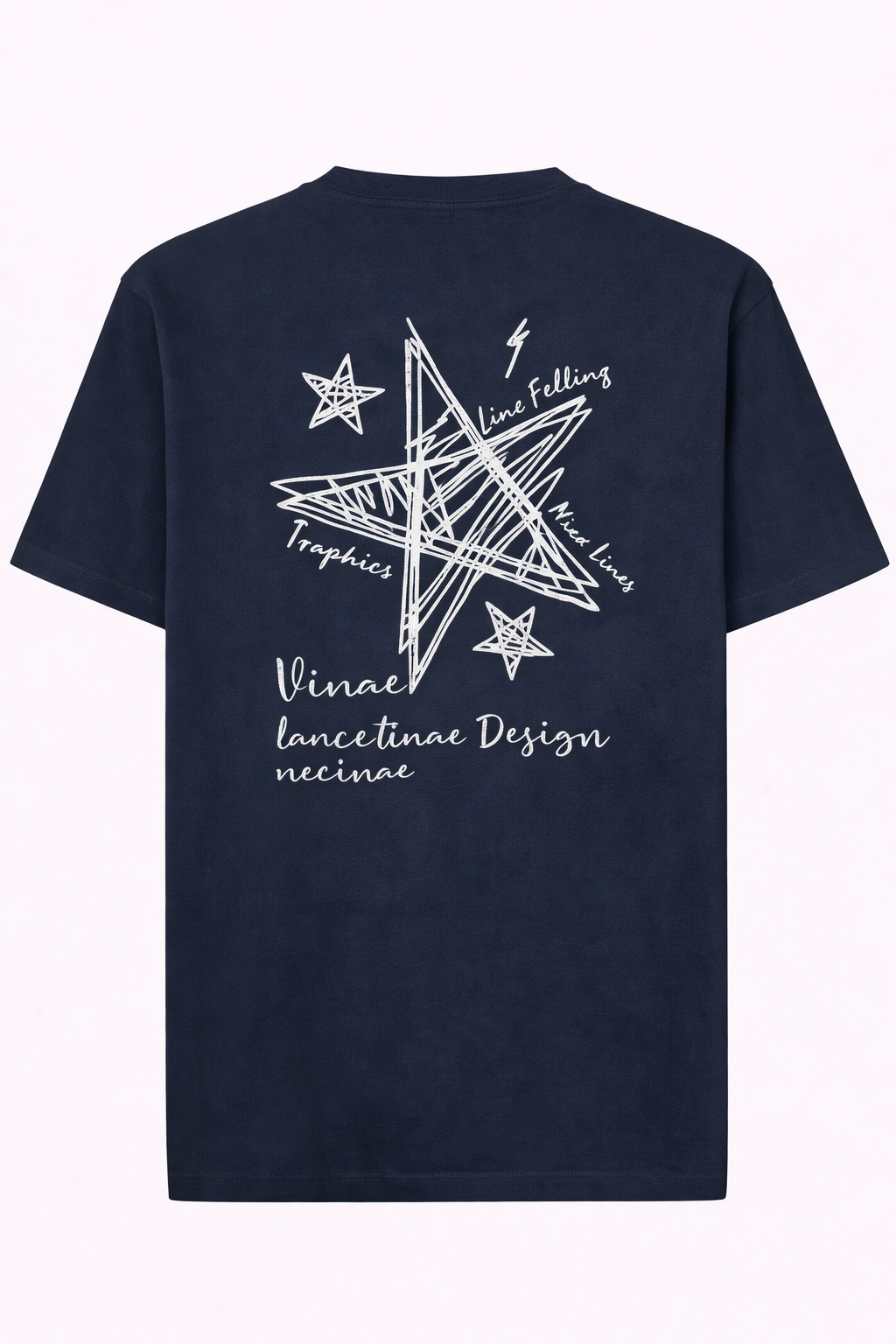 Camiseta gráfica de estrella abstracta – Diseño artístico minimalista