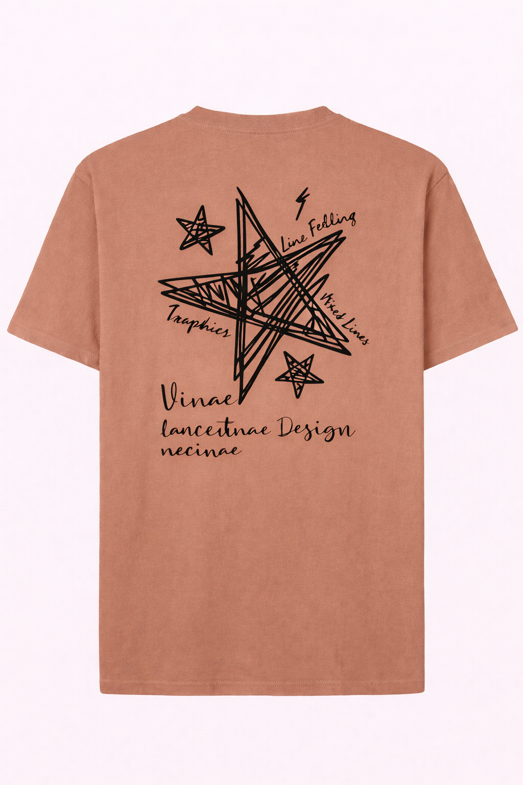 Camiseta gráfica de estrella abstracta – Diseño artístico minimalista