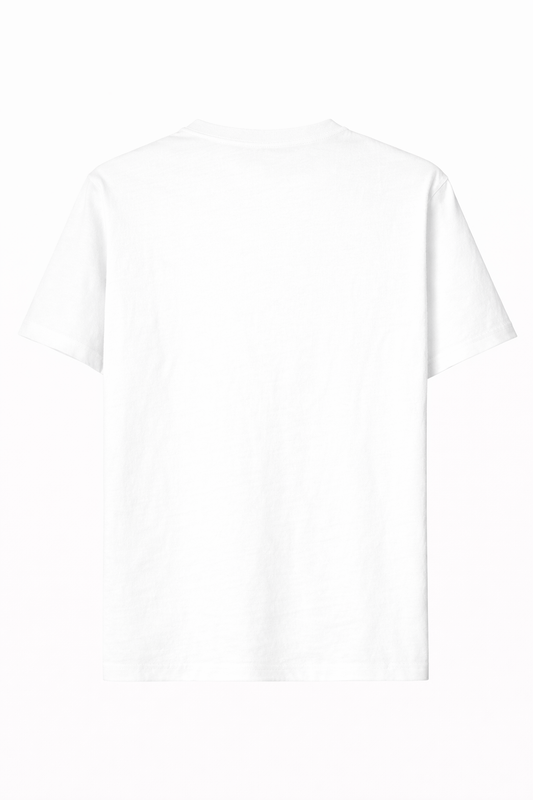 Camisetas Oversize Basico Streetwear Mujer Blanco