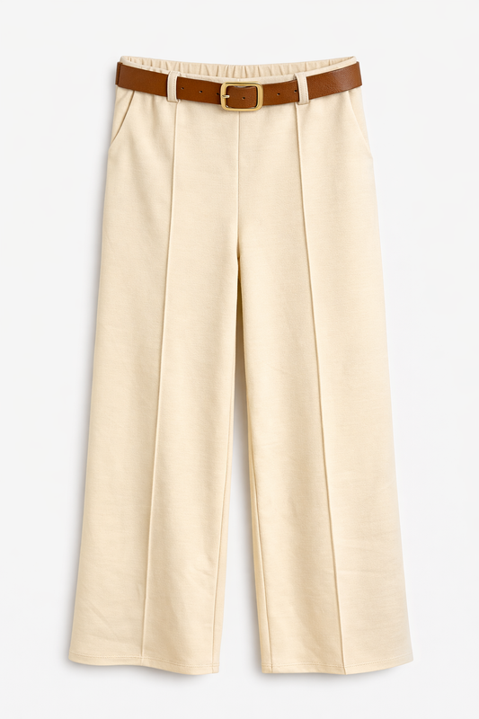 Pantalón Palazzo de Talle Alto con Cinturón | Elegante y Cómodo