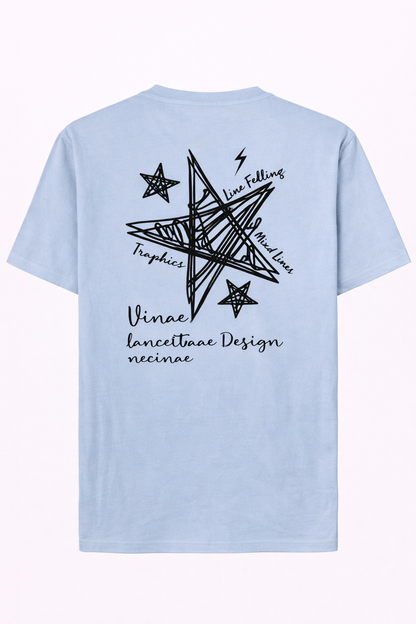 Camiseta gráfica de estrella abstracta – Diseño artístico minimalista