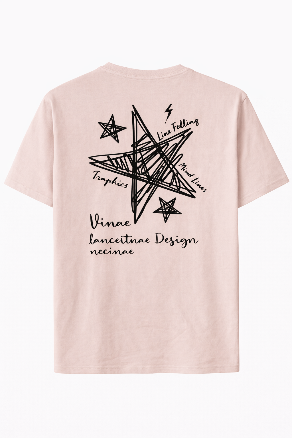 Camiseta gráfica de estrella abstracta – Diseño artístico minimalista