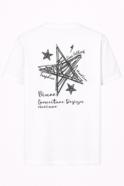 Camiseta gráfica de estrella abstracta – Diseño artístico minimalista