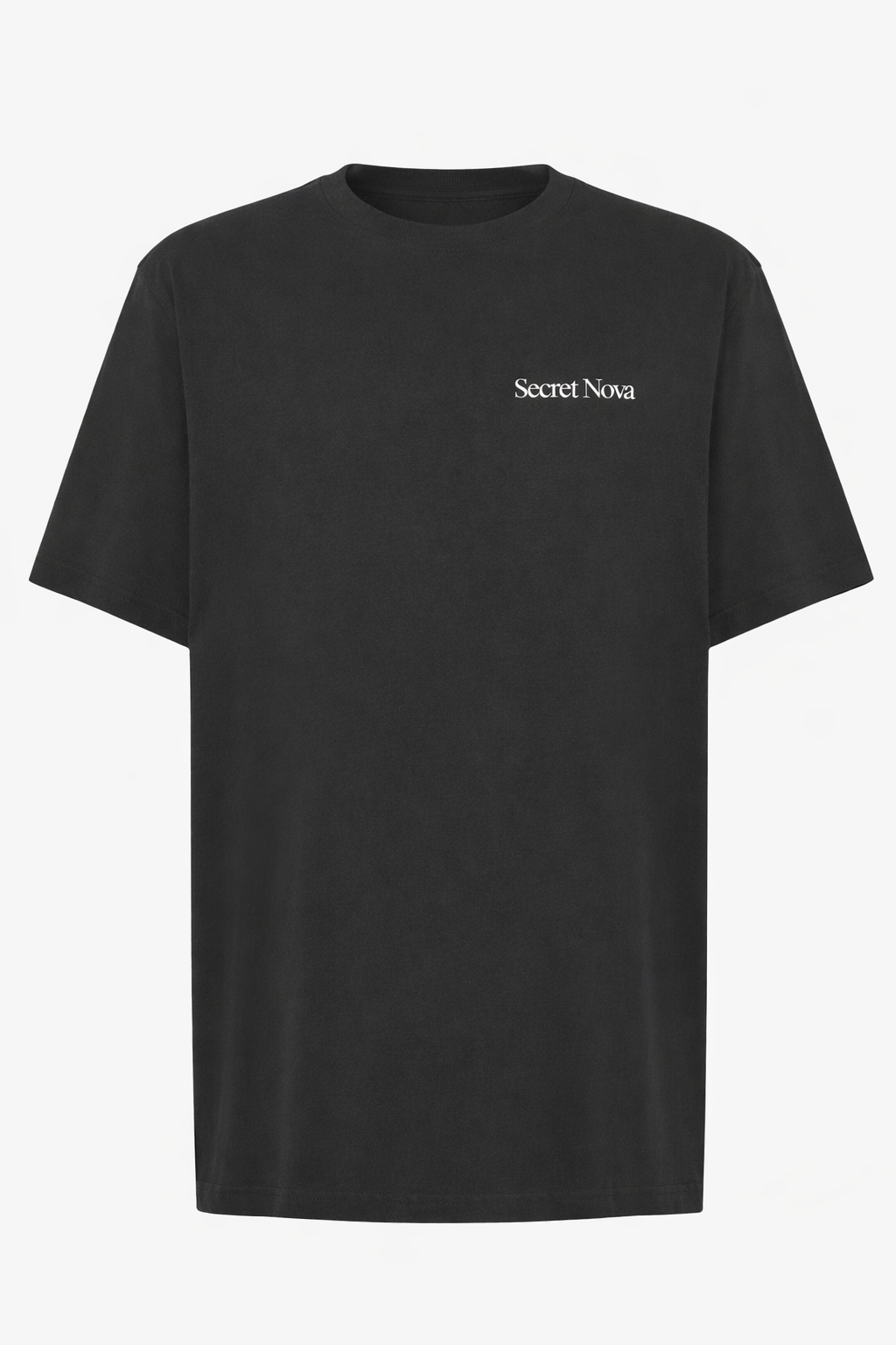 Camisetas Oversize Basico Streetwear Mujer Negro