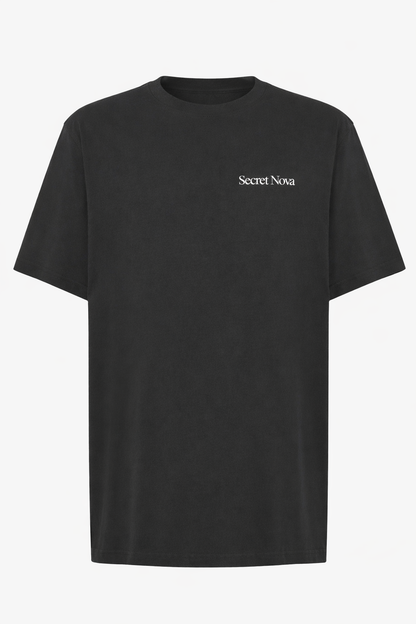 Camisetas Oversize Basico Streetwear Mujer Negro