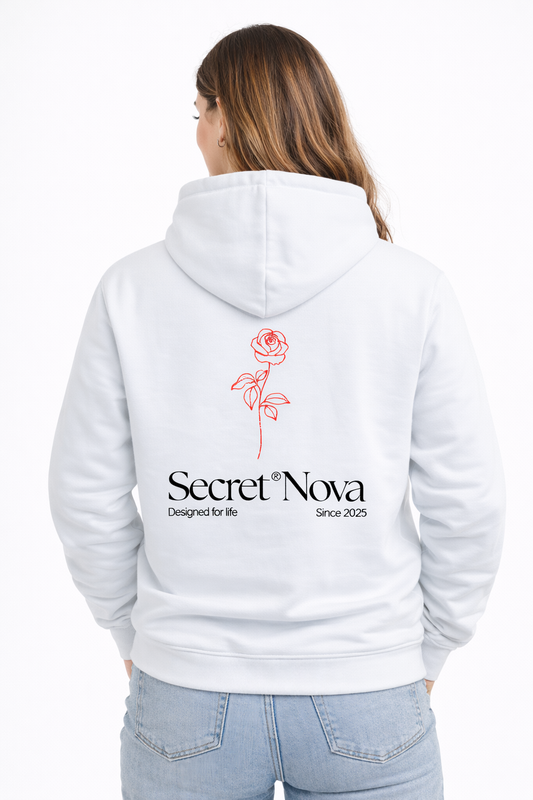 Sudadera Nova Con Capucha Rose Blanco