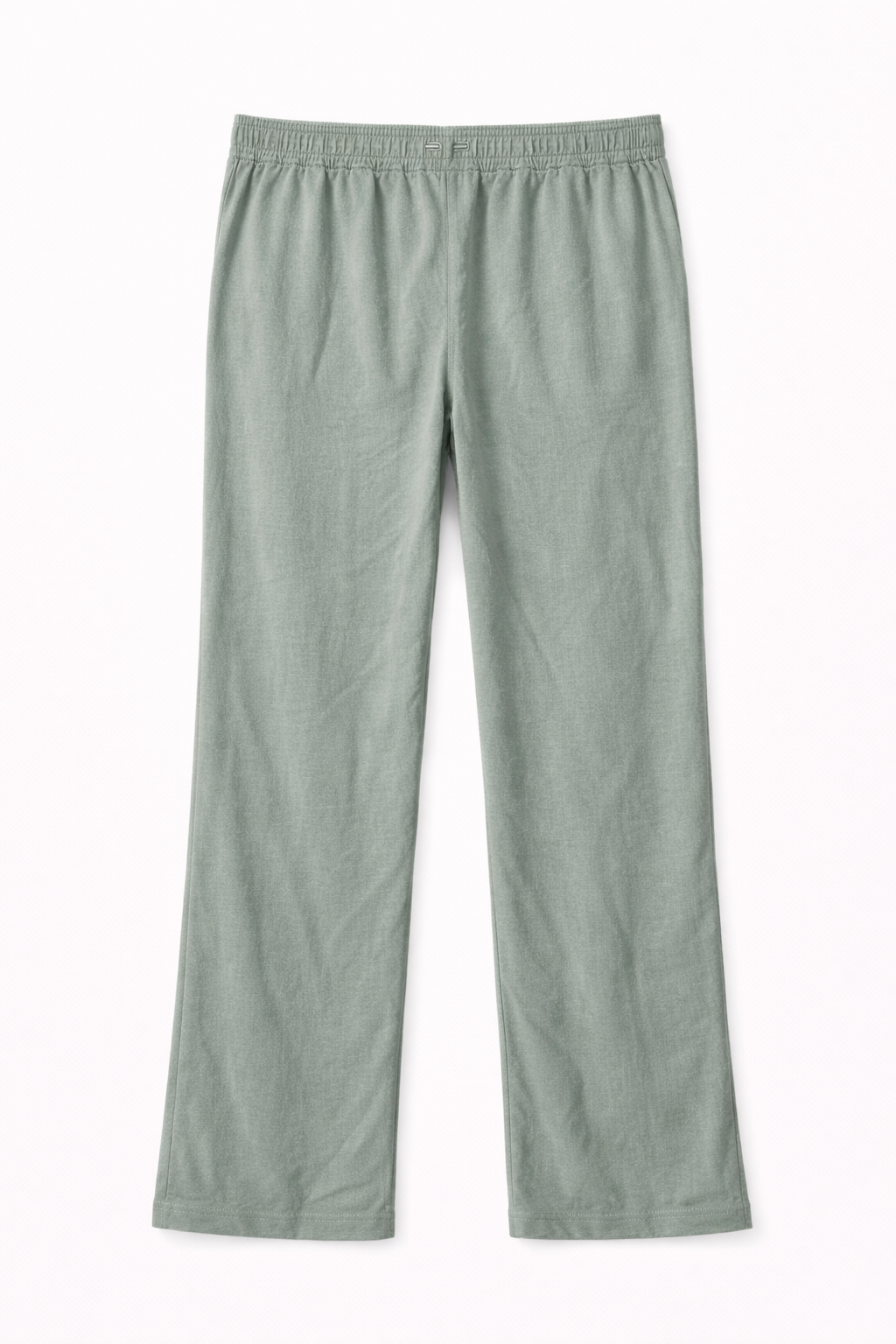 Pantalón cómodo de mujer verde con cintura elástica y cordón ajustable
