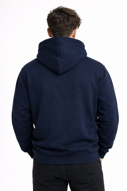 Sudadera Basic con Capucha Azul Marino